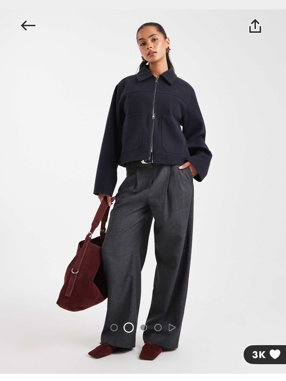 Zip up work jacket - Picture 2 of 3